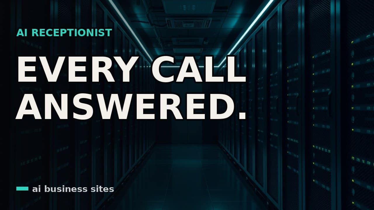 AI Receptionist for Small Business: Every Call Answered, Booked, and Logged