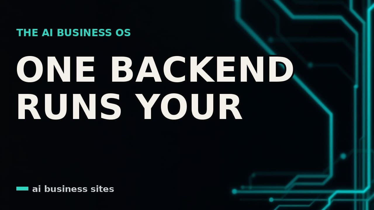 AI Business Operating System: One Backend Runs Your Entire Business (Full Walkthrough)