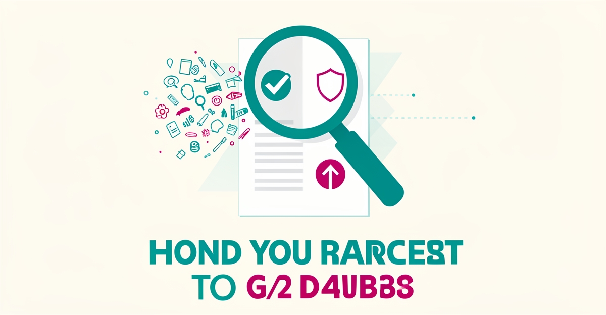 Flat illustration of a magnifying glass turning jumbled compliance jargon into clear food safety icons, accented in teal and magenta with the headline Clarity Converts.