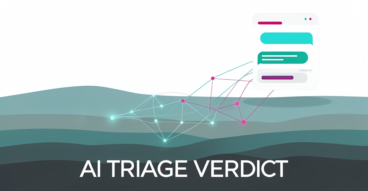 Flat illustration of mineral-rich earth layers connected to an AI data interface, illustrating AI triage of mineral exploration inquiries.