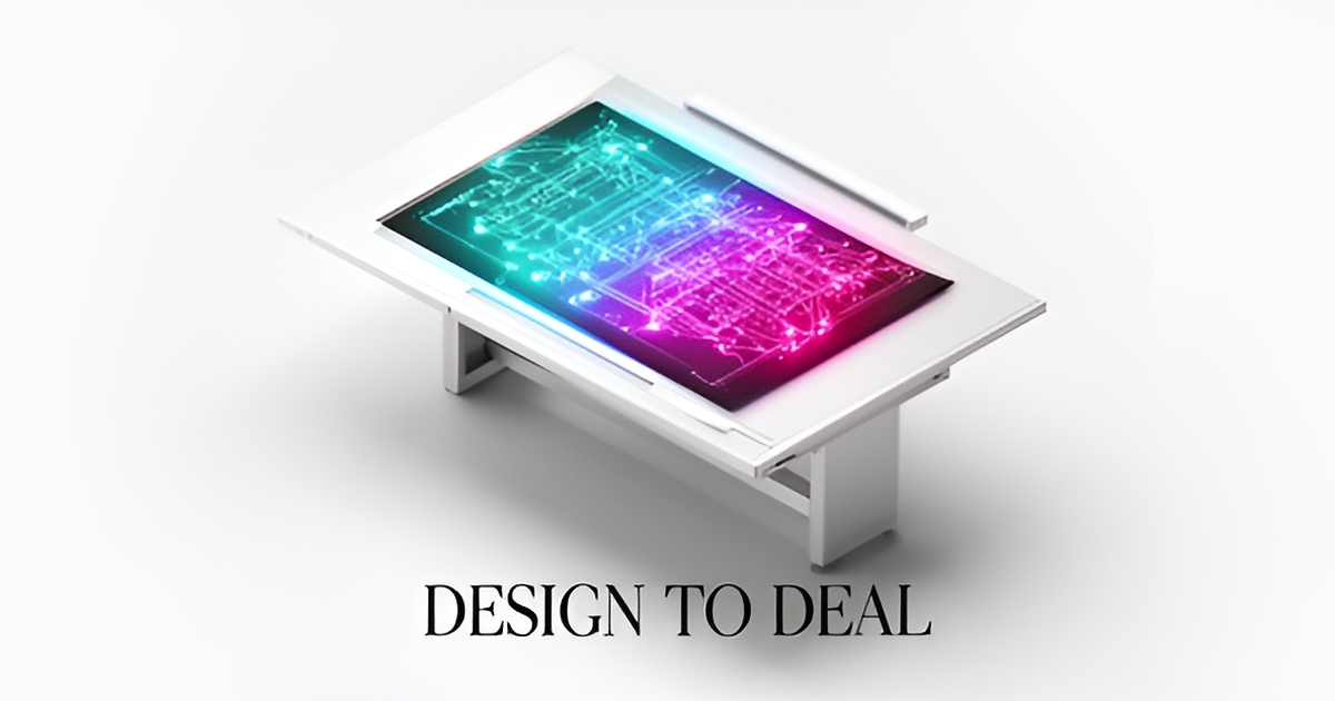 A clean, minimalist 3D illustration of an architectural blueprint with AI data accents, showcasing a professional website design service.