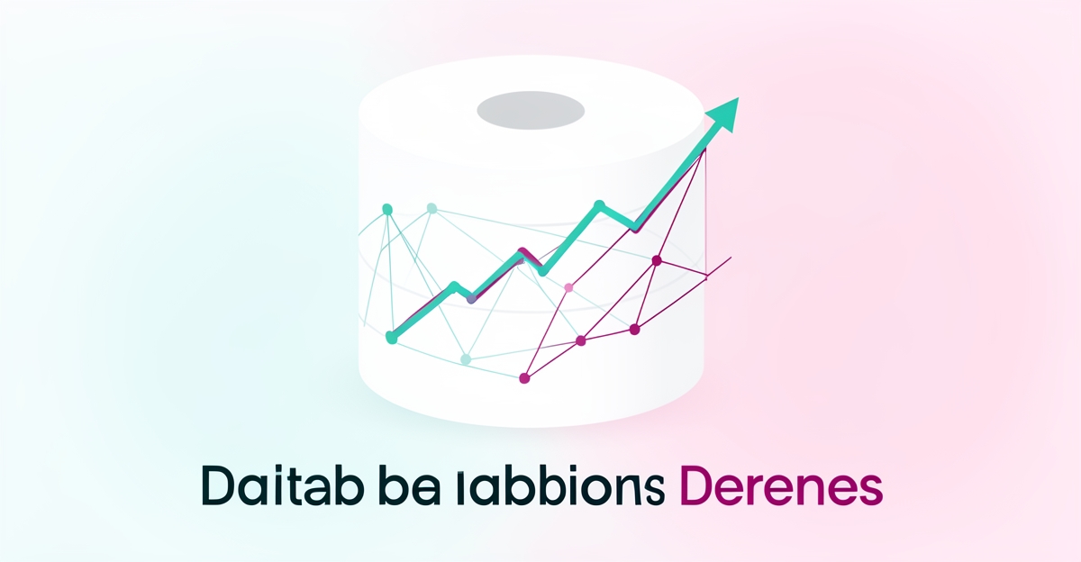 A minimalist flat illustration of paper rolls with digital AI data overlays in brand colors, featuring the headline 'Ready for AI Inventory' in the lower third