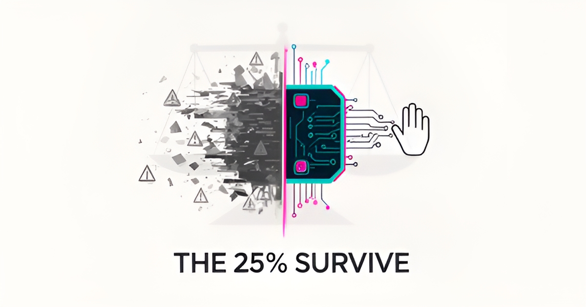 Why Three-Quarters of Companies Pulled Their AI Agents — and What the Survivors Did Differently
