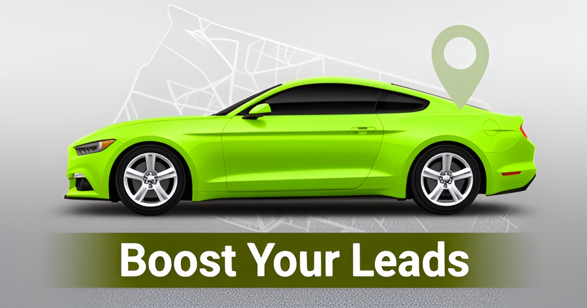 A minimalist illustration of a car with a smooth, dent-free surface, symbolizing successful paintless dent repair leads.