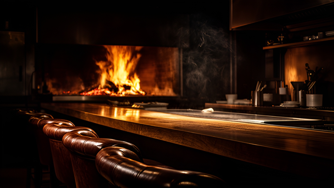 The dining room at Ember & Oak