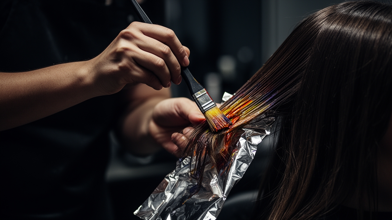 Hand-painted balayage